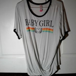 White "Babygirl" t-shirt